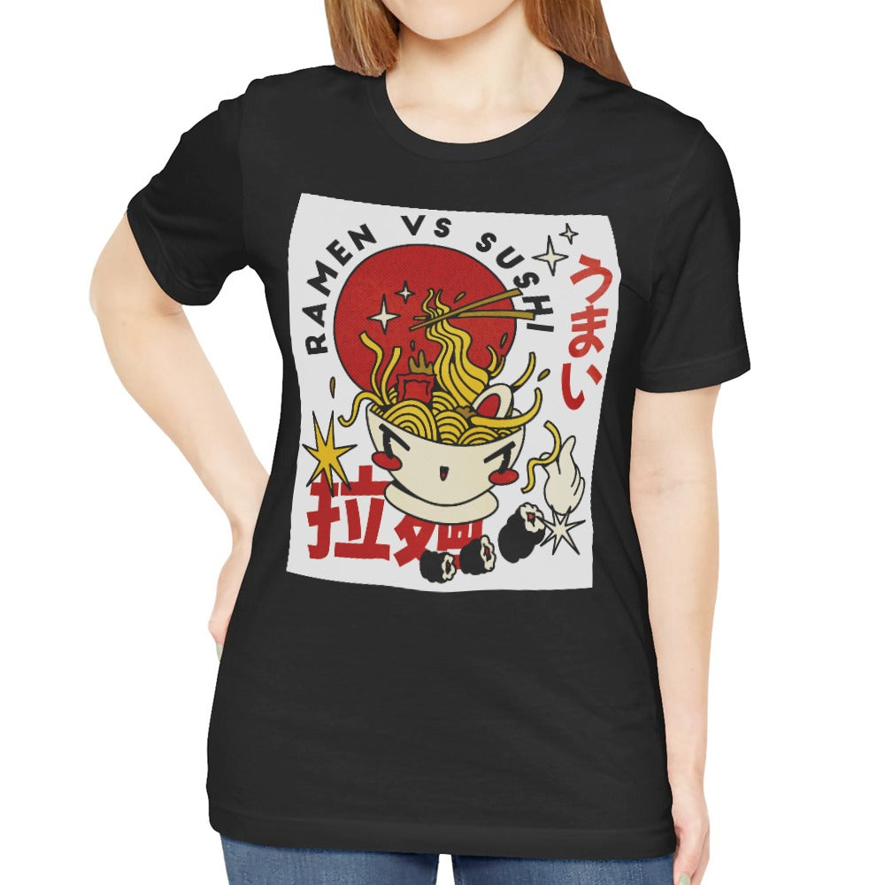 Ramen vs Sushi Anime Style Graphic Tee product type