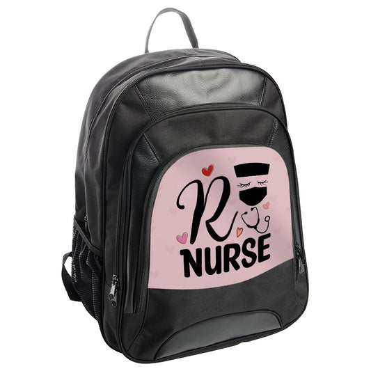 RN Nurse Backpack, Registered Nurse Bag, Healthcare Hero Gift, Nurse Appreciation BackPack, Nursing Student BackPack, Pink Heart Details - Tawshia