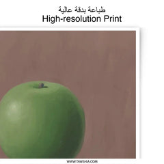 The Son of Man Photographic Print, Rene Magritte Artwork, Surreal Art Print, Home Decor, Office Wall Art, Apple Head Painting - Tawshia