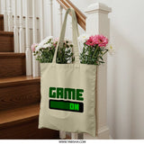 Game On Tote Bag, Gamer Gift, Video Game Lover, Gaming Tote, Gift for Gamers, Playful Tote Bag, Fun Design, Everyday Tote, Novelty Bag - Tawshia
