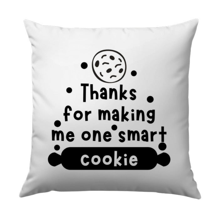 Smart Cookie Pillow, Appreciation Gift, Thank You Pillow, Cute Foodie Decor, Baking Lover Gift, Unique Pillow Design, Decorative Pillow - Tawshia