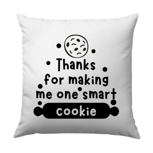 Smart Cookie Pillow, Appreciation Gift, Thank You Pillow, Cute Foodie Decor, Baking Lover Gift, Unique Pillow Design, Decorative Pillow - Tawshia