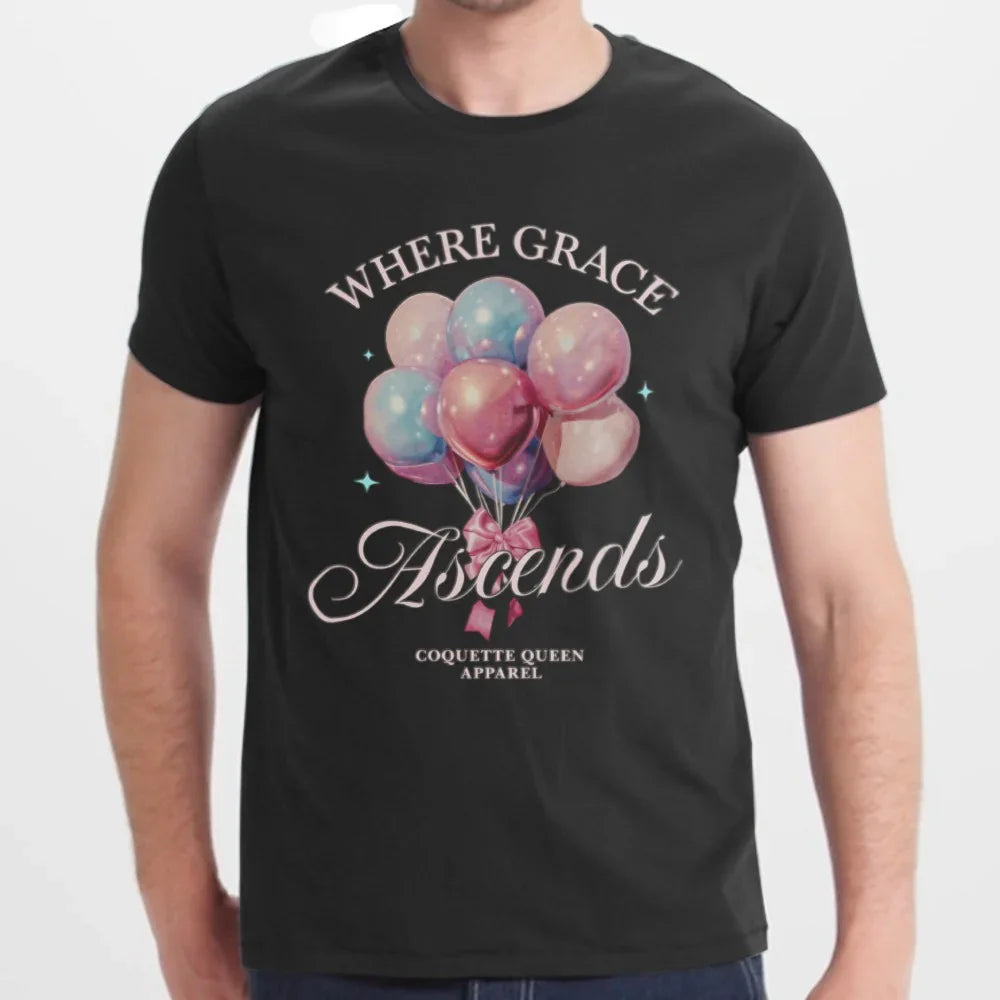Where Grace Ascends Balloon Graphic Tshirt product type