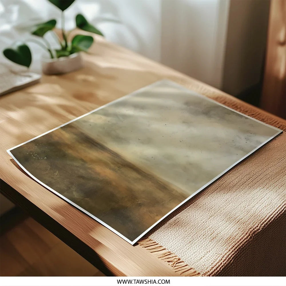 Abstract Landscape Photographic Print, Sepia Tone, Field Art, Moody Sky Photo, Wall Decor, Home Accent, Nature Print, Landscape Photo - Tawshia