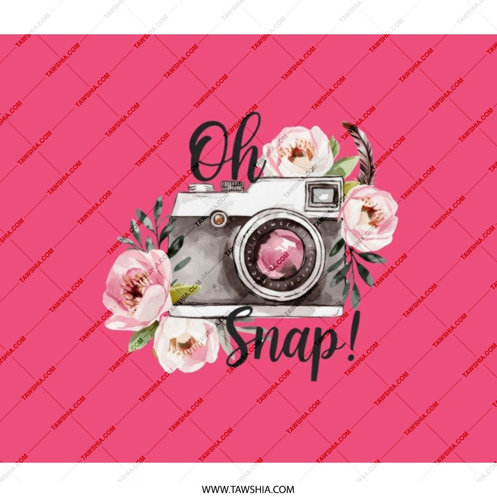 Oh Snap Camera Backpack, Floral Backpack, Photography Backpack, Camera Lover Backpack, Trendy Backpack, Gift for Photographer - Tawshia