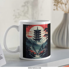 Beautiful Pagoda Art Print Design Mug Product
