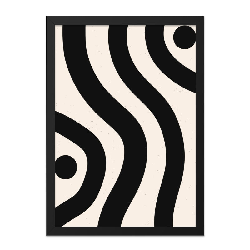 Modern Abstract Wall Art, Geometric Print, Black and Beige Decor, Minimalist Art, Contemporary Wall Decor, Home Office Art - Tawshia