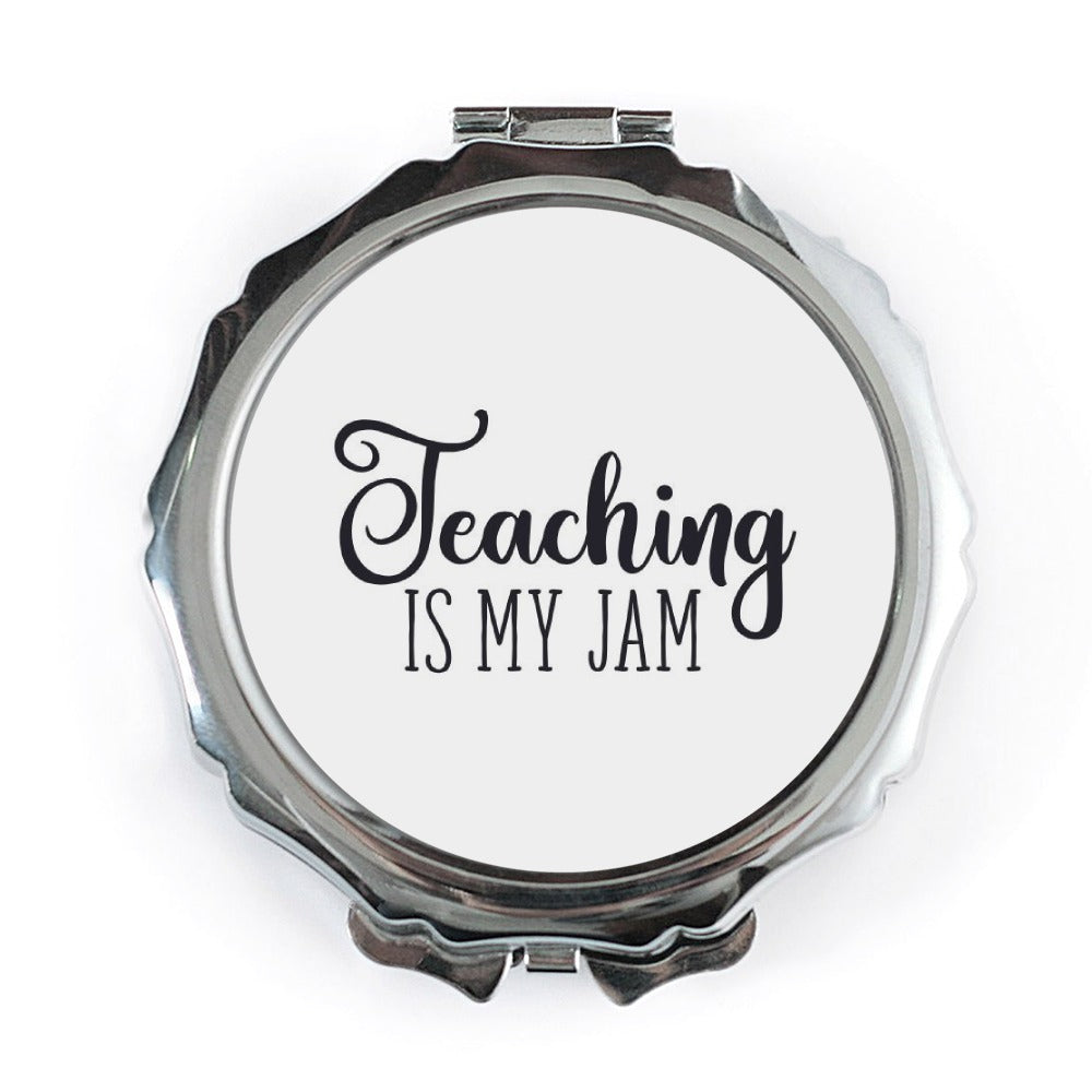 Teaching Is My Jam Pocket Mirror, Teacher Gift, Appreciation Gift, School Mirror, Pocket Mirror For Teacher, Cute Pocket Mirror - Tawshia