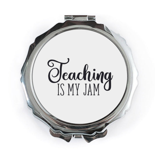 Teaching Is My Jam Pocket Mirror, Teacher Gift, Appreciation Gift, School Mirror, Pocket Mirror For Teacher, Cute Pocket Mirror - Tawshia