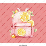 Lemon Backpack, Cute School Backpack, Travel Backpack, Fruit Design, Backpack for Girls, Summer Backpack, Trending Backpack, Lemonade - Tawshia