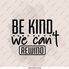 Be Kind Mirror, Rewind Mirror, Inspirational Quote Mirror, Pocket Mirror, Gift for Her, Cute Mirror, Compact Mirror, Handbag Mirror - Tawshia