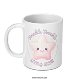 Twinkle Little Star Mug, Cute Starry Coffee Cup, Kawaii Mug, Nursery Decor, Kids Mug, Gift for New Mom, Baby Shower Gift - Tawshia