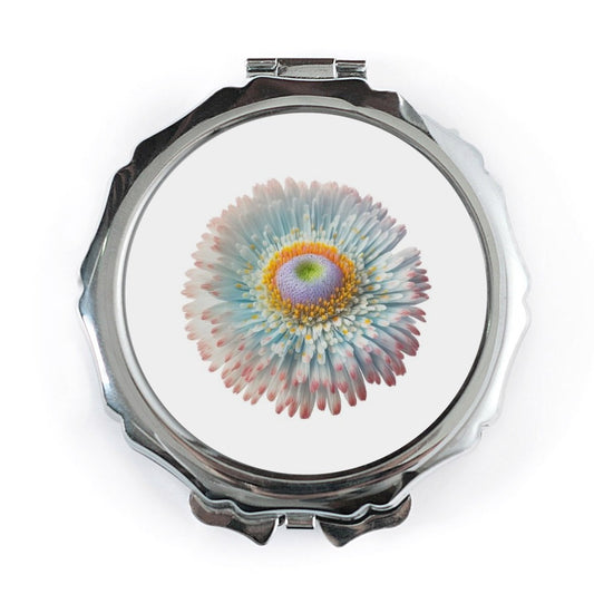 Daisy Flower Pocket Mirror, Floral Compact Mirror, Beautiful Bloom Gift, Colorful Makeup Mirror, Purse Mirror - Tawshia