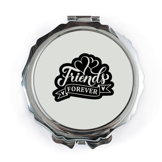 Friends Forever Pocket Mirror, Friendship Gift, Best Friend Present, Pocket Makeup Mirror, Travel Mirror, Compact Mirror for Friends - Tawshia