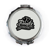 Friends Forever Pocket Mirror, Friendship Gift, Best Friend Present, Pocket Makeup Mirror, Travel Mirror, Compact Mirror for Friends - Tawshia