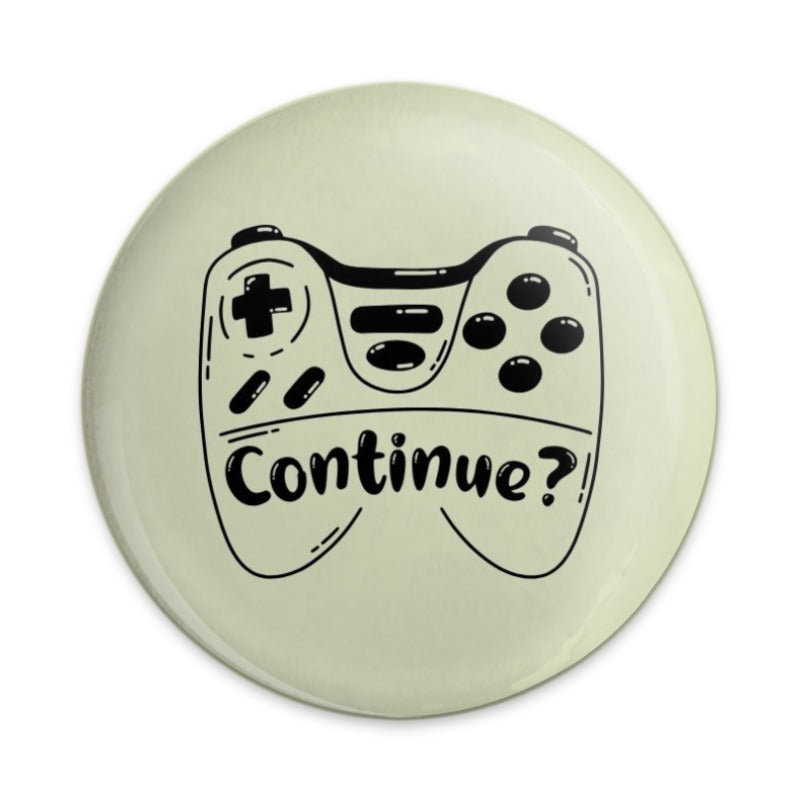 Gamer Pinback Button, Continue Gaming, Controller Button, Funny Gamer Gift, Gift for Him, Gamer Present, Cool Pinback Buttons - Tawshia