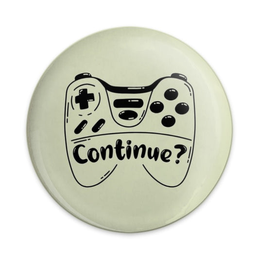 Gamer Pinback Button, Continue Gaming, Controller Button, Funny Gamer Gift, Gift for Him, Gamer Present, Cool Pinback Buttons - Tawshia