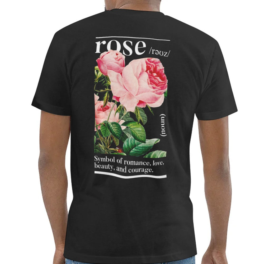 Romantic Rose Design Graphic Printed T-Shirt product