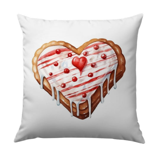 Heart Cookie Pillow, Valentine Decor, Sweet Treat Pillow, Cute Dessert Cushion, Love Gift Pillow, Valentines day gift, Romantic Pillow - Tawshia