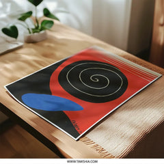 Abstract Photographic Print, Calder Style Art, Home Decor, Modern Wall Art, 1970s Inspired, Statement Piece, Gallery Wall Art - Tawshia