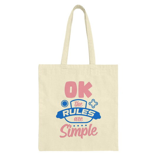 Ok The Rules Are Simple Tote Bag, Gamer Tote Bag, Gaming Tote Bag, Funny Tote Bag, Reusable Shopping Bag, Everyday Bag - Tawshia