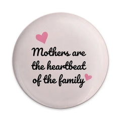 Mothers Heartbeat Family Pinback Button, Mom Appreciation Gift, Mother's Day Pin, Heart Pin, Mother Quote Button, Gift for Mom - Tawshia