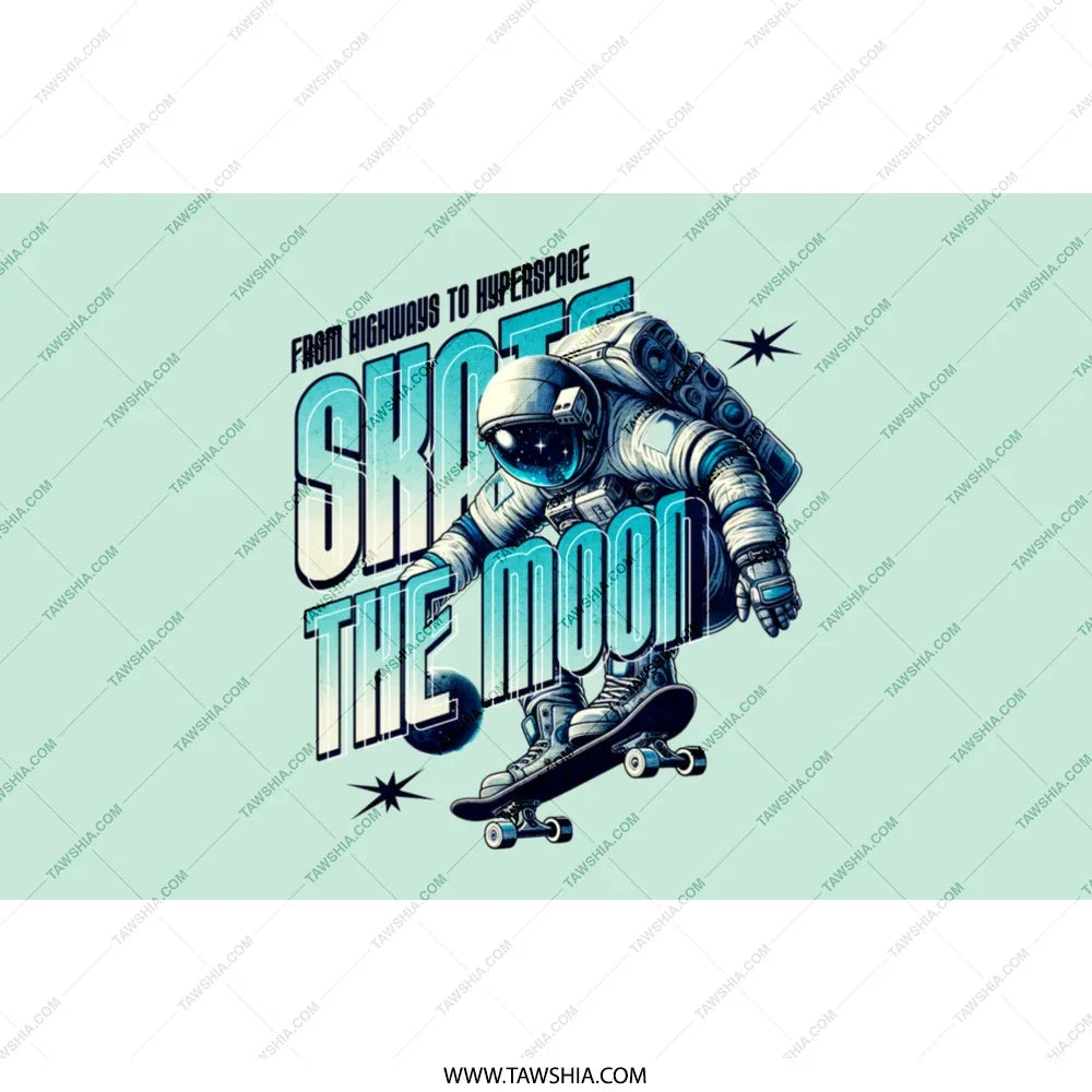 Skate the Moon Astronaut Skateboard product
