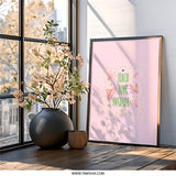 Teach Love Inspire Wall Art, Teacher Gift Print, Classroom Decor, Education Art, Positive Quote Poster, Teacher Appreciation, Pink Art - Tawshia