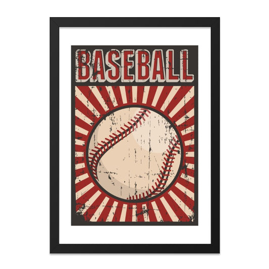 Baseball Wall Art, Vintage Sports Decor, Retro Baseball Print, Baseball Fan Gift, Sports Room Art, Man Cave Decor, Baseball Poster - Tawshia