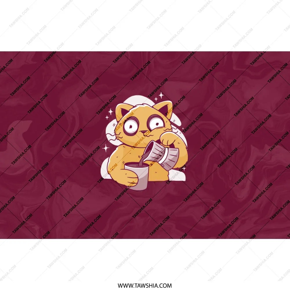 Cute Cat Reading a Book Graphic Design product type