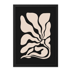 Beige Floral Wall Art, Abstract Flower Print, Minimalist Art Poster, Neutral Tone Decor, Botanical Wall Decor, Modern Home Art Print - Tawshia