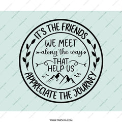 Friends Journey Mouse Pad, Friendship Quote Gift, Appreciate Friends, Mountain Scene, Desk Decor, Motivational Mousepad - Tawshia
