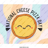 Cheese Pizza Day Mouse Pad, Cute Pizza, Foodie Gift, National Pizza Day, Office Decor, Kawaii Mousepad, Desk Accessories, Pizza Lover Gift - Tawshia