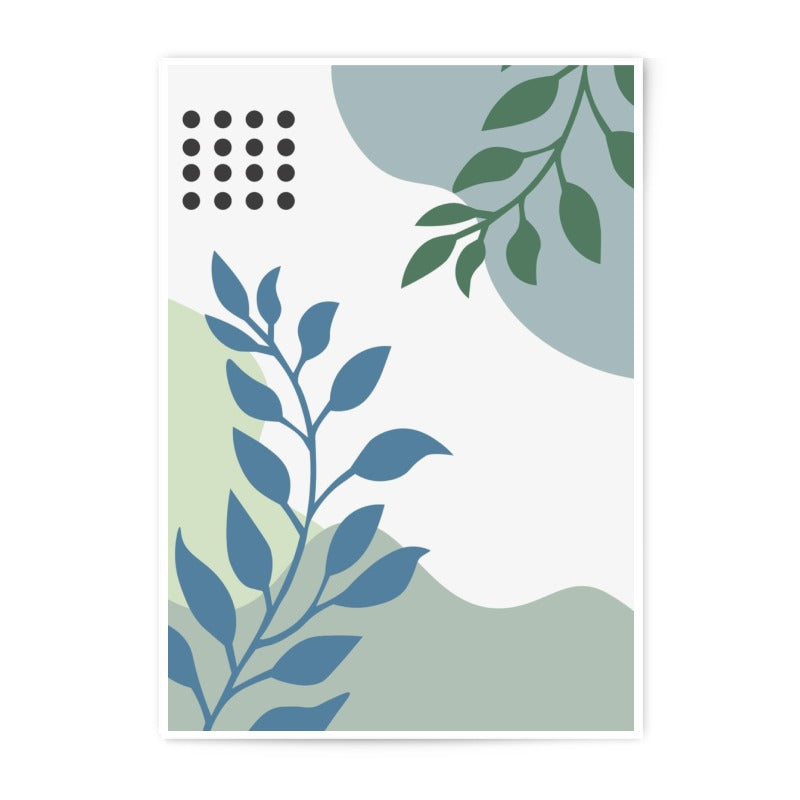 Abstract Leaves Photographic Print, Botanical Wall Art, Minimalist Decor, Nature Inspired Print, Modern Art, Home Decor, Gift Idea - Tawshia