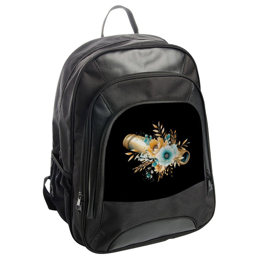 Floral Spyglass Backpack, Unique Design Backpack, Stylish Backpack, Fashion Backpack, Travel Backpack - Tawshia