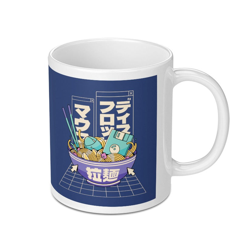 Fun Graphic Mug with Quirky Ramen Noodle Bowl product