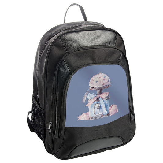 Watercolor Macaron Backpack, Dessert Backpack, Sweet Treats Design, Foodie Gift, Cute Backpack, Stylish School Backpack - Tawshia