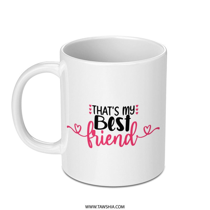Best Friend Mug, Friendship Gift, Cute Mug, Besties Gift, Coffee Mug, Gift for Friend, Friend Birthday, Best Friend Present, Gift Idea - Tawshia