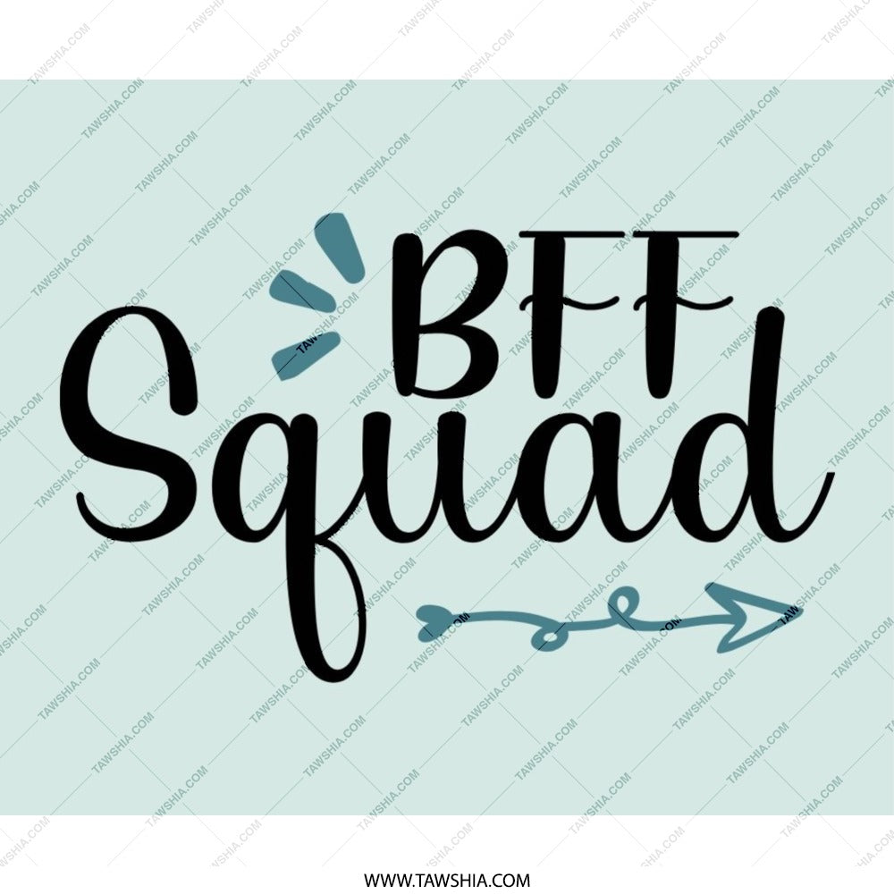 BFF Squad Mouse Pad, Best Friend Gift, Friendship Mousepad, Cute Desk Decor, Office Gift, Squad Goals, Fun Mousepad - Tawshia