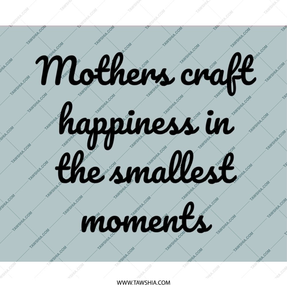 Mothers Craft Happiness Mouse Pad, Inspirational Quote Mousepad, Mom Gift Idea, Unique Motherhood Desk Accessory, Office Decor - Tawshia