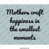 Mothers Craft Happiness Mouse Pad, Inspirational Quote Mousepad, Mom Gift Idea, Unique Motherhood Desk Accessory, Office Decor - Tawshia