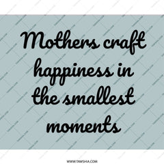 Mothers Craft Happiness Mouse Pad, Inspirational Quote Mousepad, Mom Gift Idea, Unique Motherhood Desk Accessory, Office Decor - Tawshia