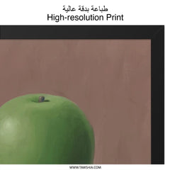 Son of Man Wall Art, Rene Magritte Print, Surrealist Decor, Apple Head Man Artwork, Framed Art Print, Office Decor, Home Wall Art - Tawshia