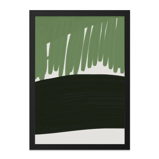 Abstract Green Wall Art, Minimalist Landscape Print, Modern Home Decor, Simple Art Print, Contemporary Wall Decor, Green Art - Tawshia