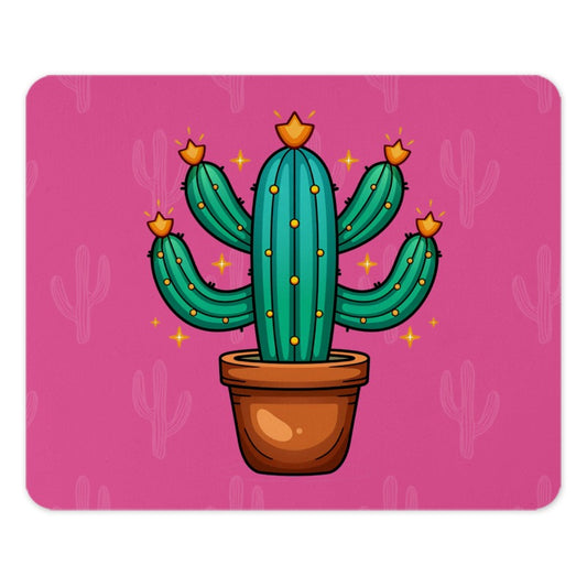 Cactus Mouse Pad, Potted Plant, Cute Desert Plant, Office Decor, Computer Accessory, Desk Mat, Gaming Mousepad - Tawshia