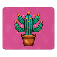Cactus Mouse Pad, Potted Plant, Cute Desert Plant, Office Decor, Computer Accessory, Desk Mat, Gaming Mousepad - Tawshia