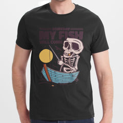 Someday My Fish Will Come Skeleton Graphic T-shirt product