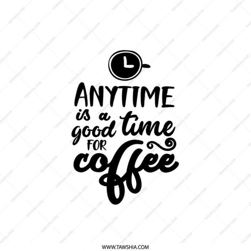 Coffee Lover Pillow, Anytime Coffee Pillow, Quote Pillow, Coffee Gift, Housewarming Pillow, Decorative Pillow, Home Decor Pillow - Tawshia
