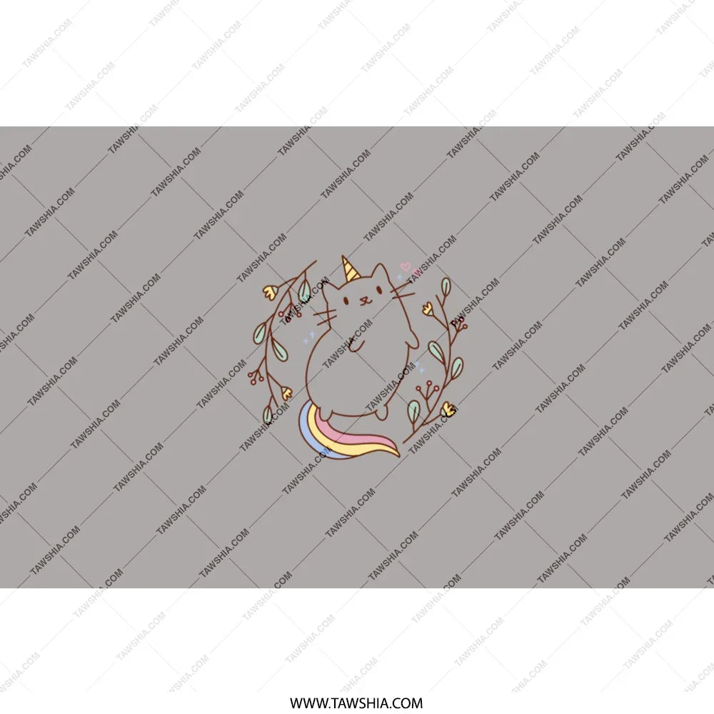 Cute Unicorn Cat Design on Gray Background product