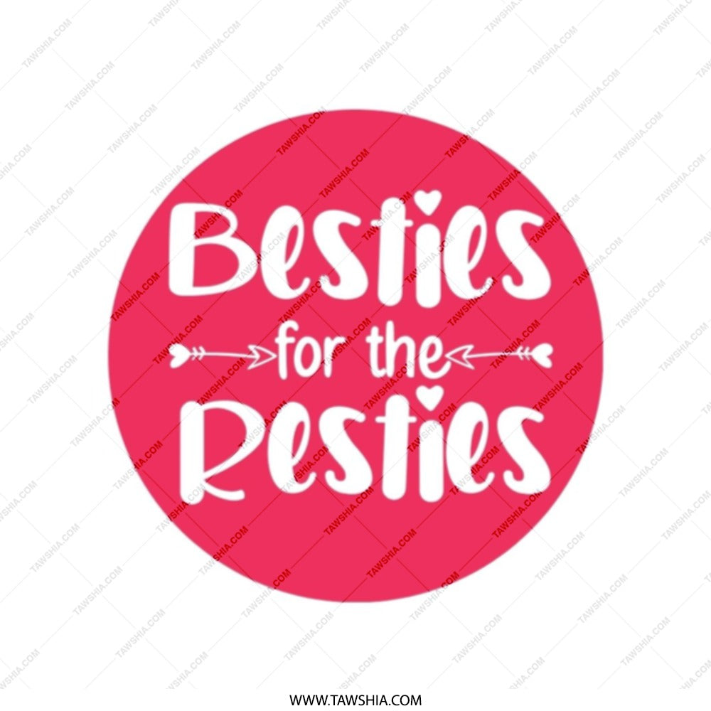 Besties for Resties Tote Bag, Friendship Gift, Best Friend Present, Cute Tote, Gift for BFF, BFF Tote Bag, Trendy Tote - Tawshia